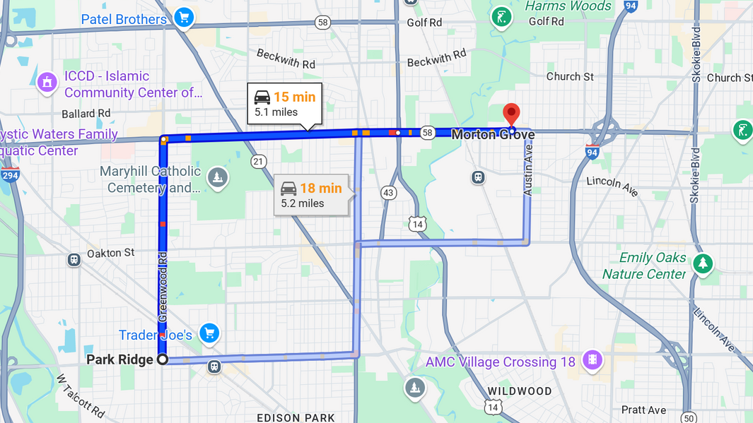 Park Ridge Illinois USA to ProAuto
