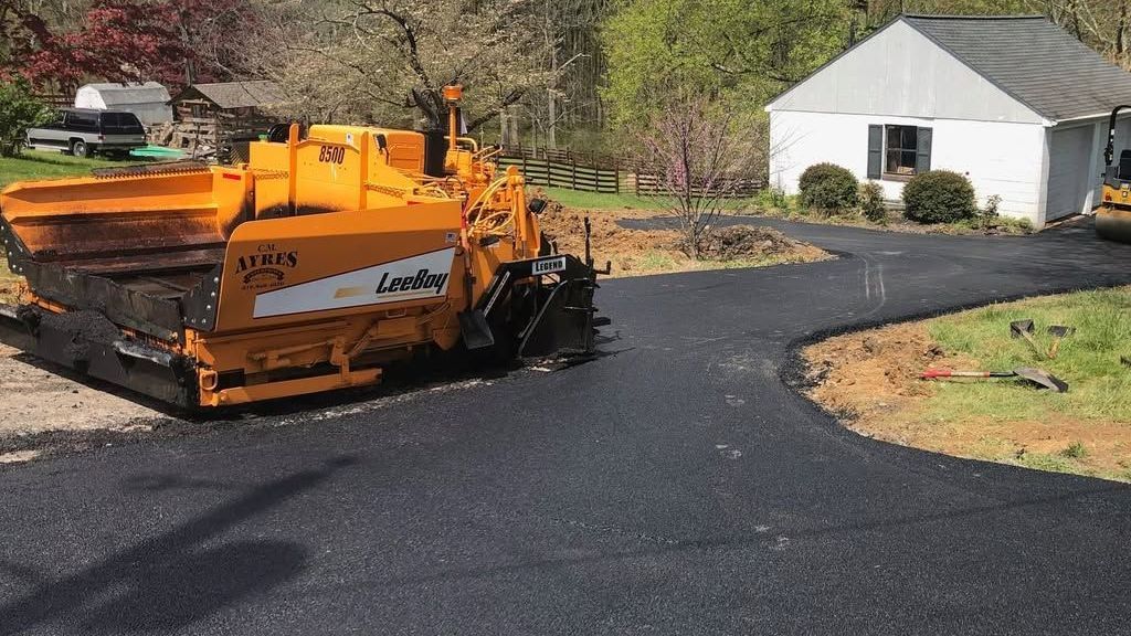 Asphalt Driveway Installation in Baltimore, MD by CM Ayres Enterprises 