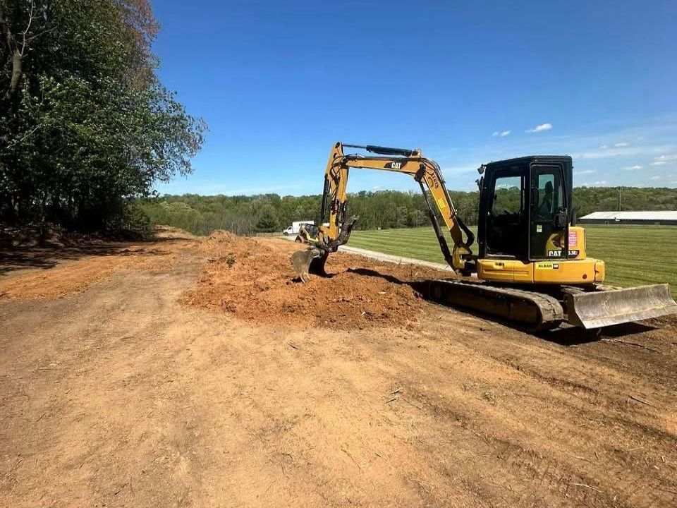 CM Ayres crew starting excavation and grading process in Maryland