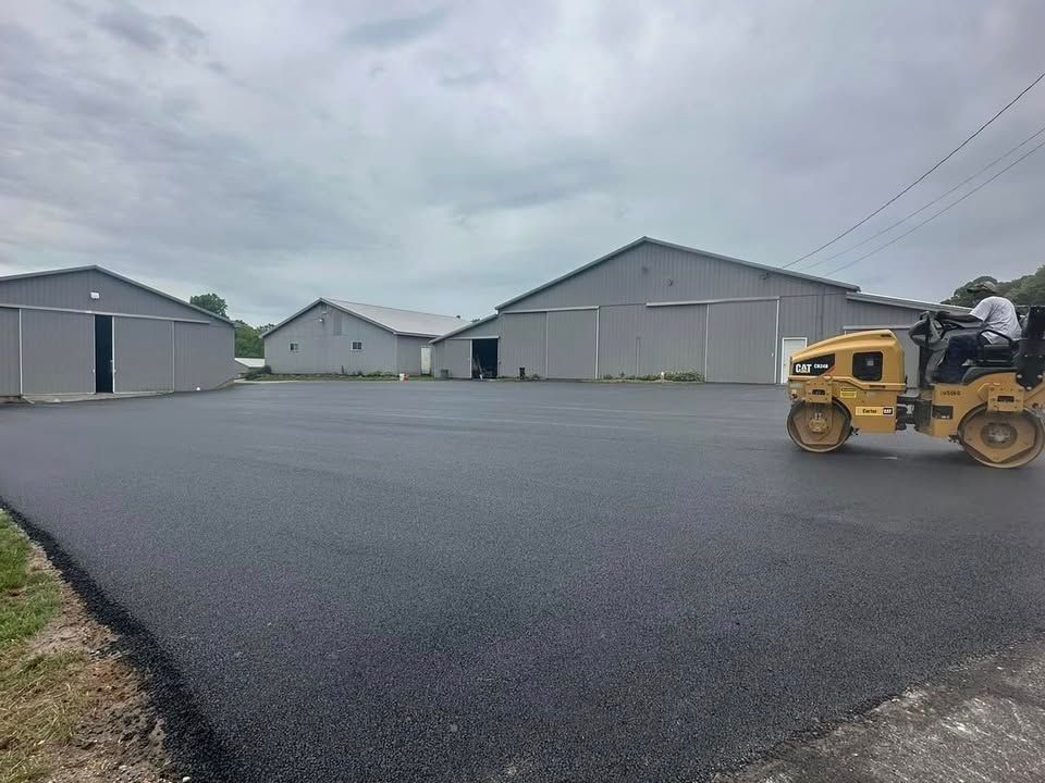 Asphalt Parking Lot being Paved in Baltimore, MD by CM Ayres Enterprises