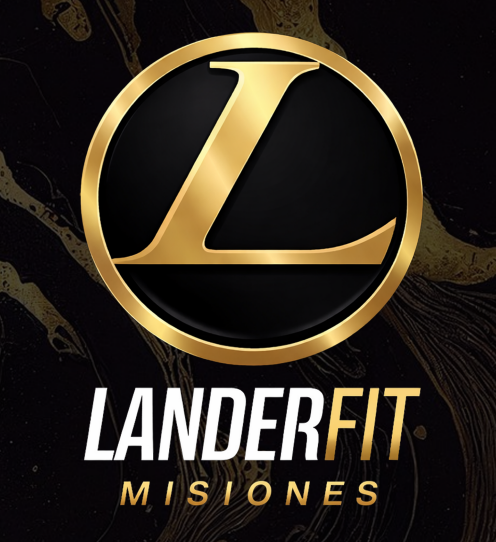 Logotipo dorado y negro con una