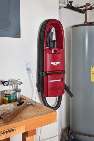 GarageVac central vacuum cleaner system