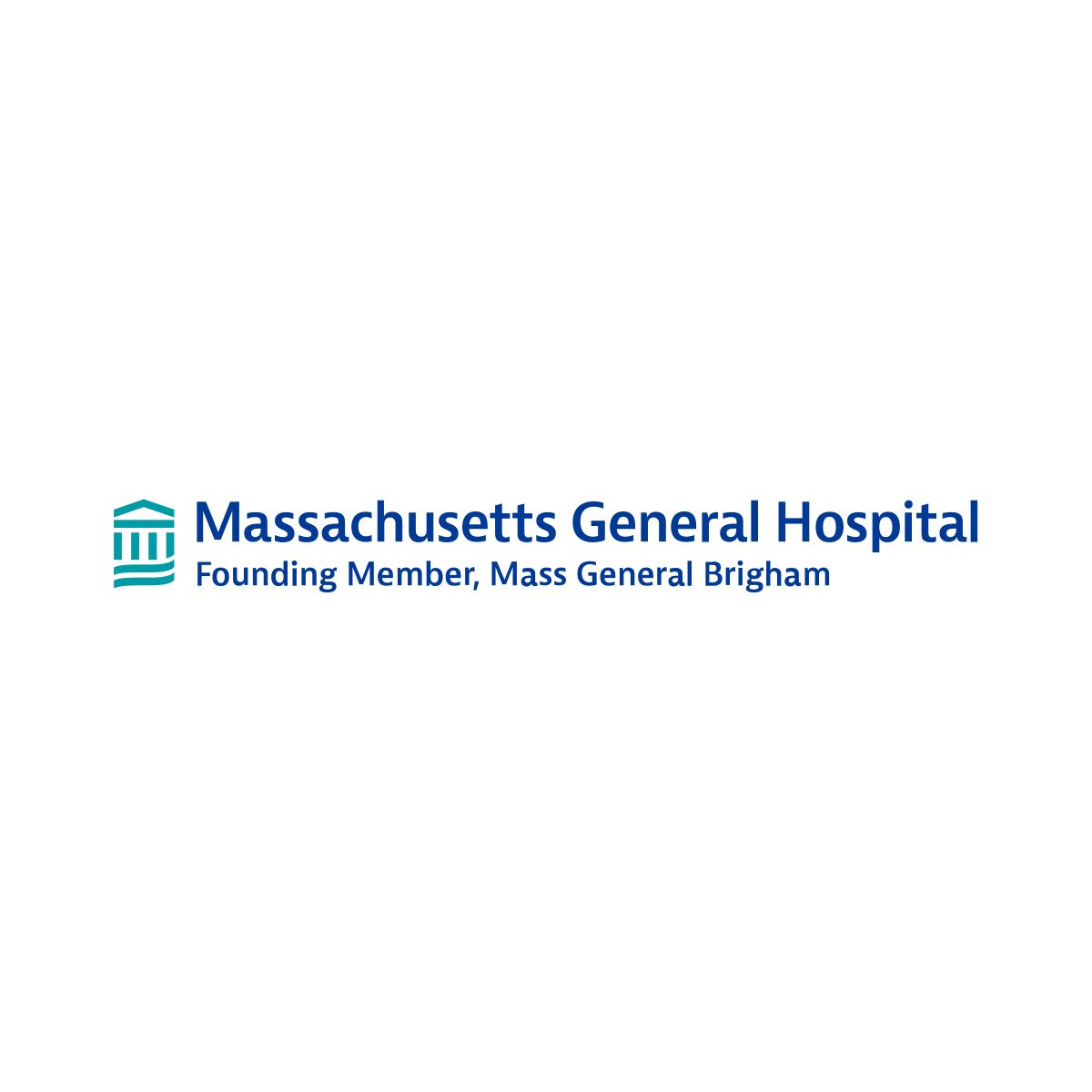 Massachusetts General Hospital logo with building icon and text.