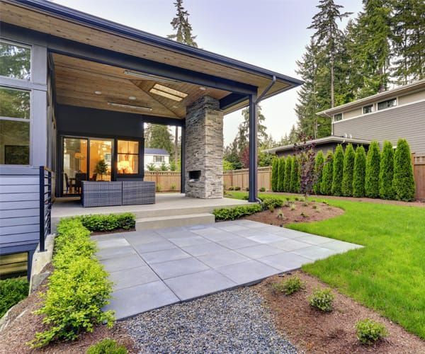 a patio cover in tri-cities yard