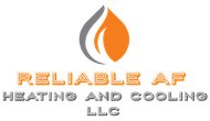 A logo for reliable af heating and cooling llc