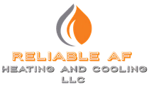 A logo for reliable af heating and cooling llc