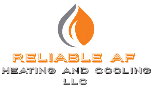 A logo for reliable af heating and cooling llc