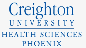 Creighton University Health Sciences Phoenix logo in blue.