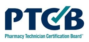 PTCB logo with blue letters and a green checkmark,