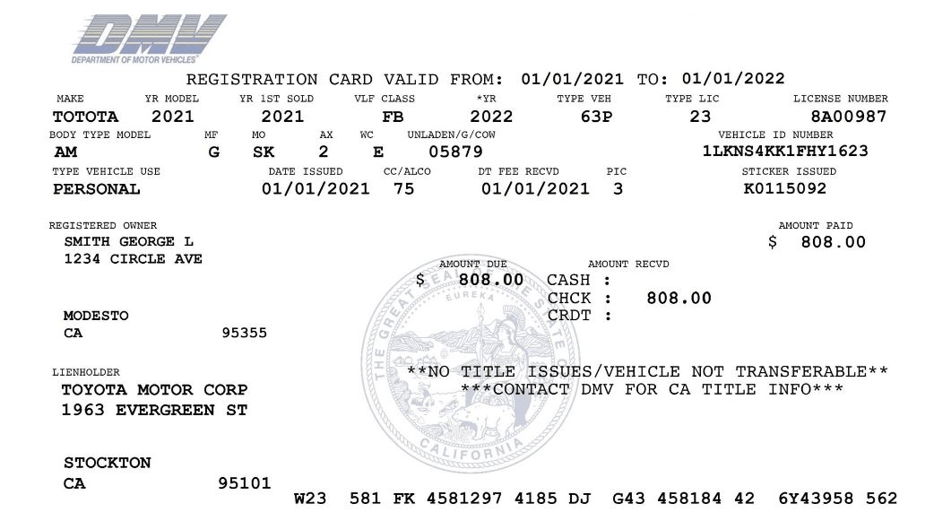 How To Replace Lost Registration Card Infoupdate