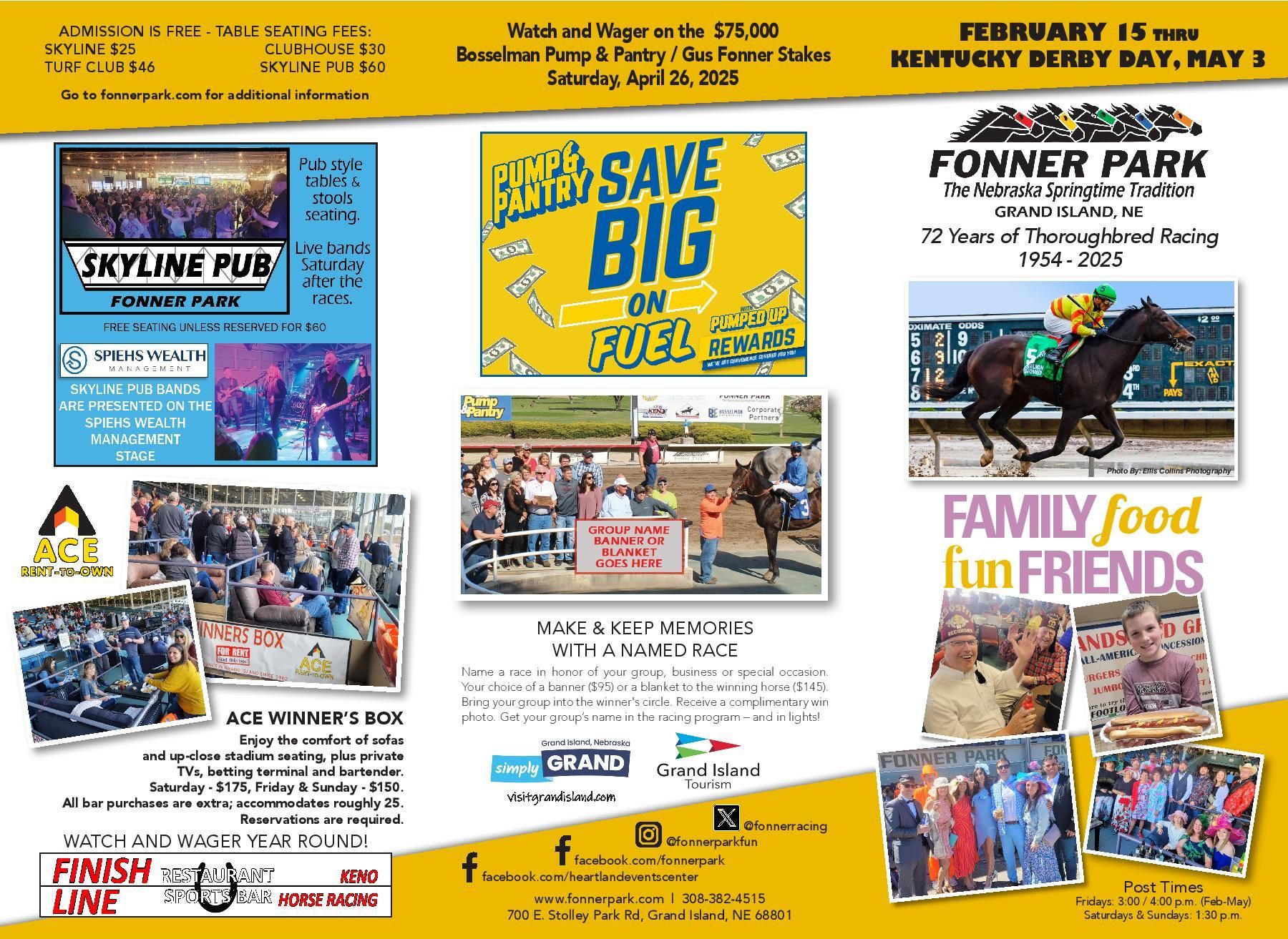 A poster for kentucky derby day on february 15