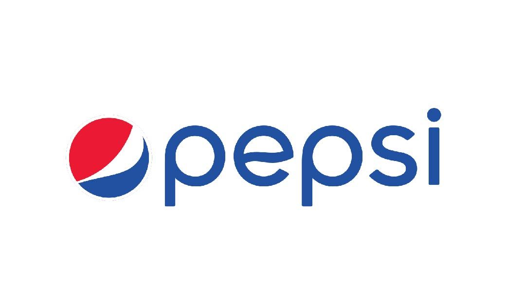 A pepsi logo is shown on a white background.