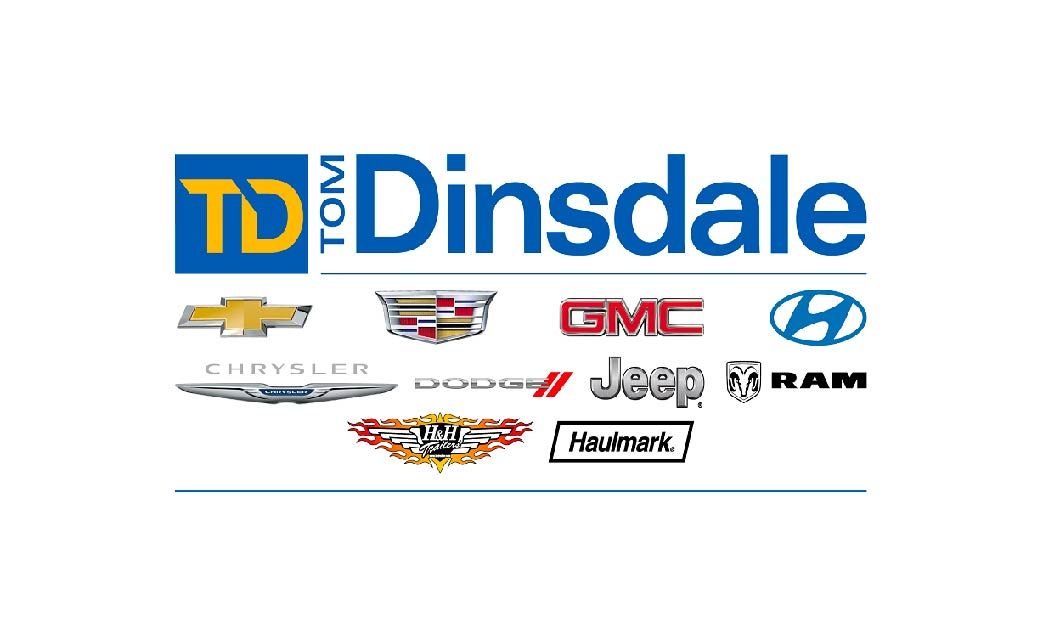 A logo for a car dealership with a bunch of logos on it.