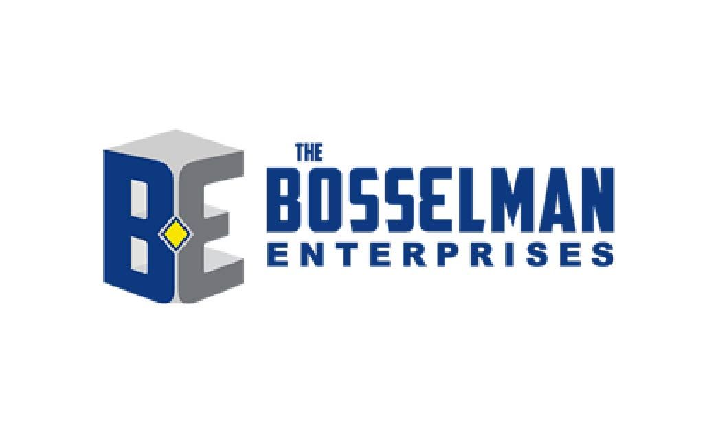 The bosselman enterprises logo is blue and gray on a white background.