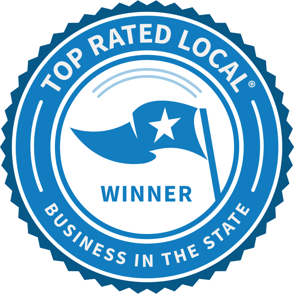 Top rated local business in the state winner seal