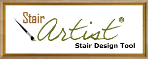 A logo for stair artist stair design tool