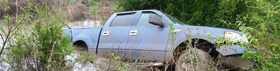 Truck Stuck In A Ditch