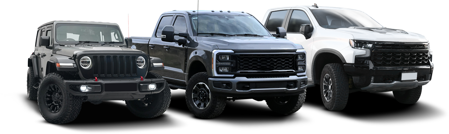 Three pickup trucks | Scranton Auto Service