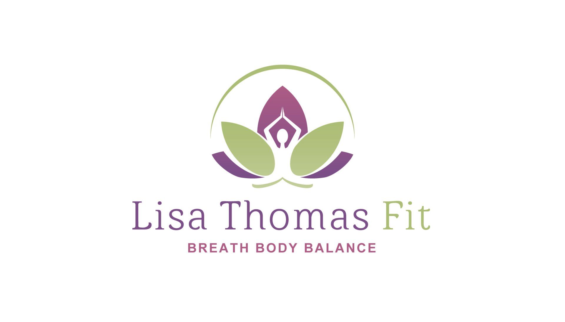 A logo for lisa thomas fit breath body balance