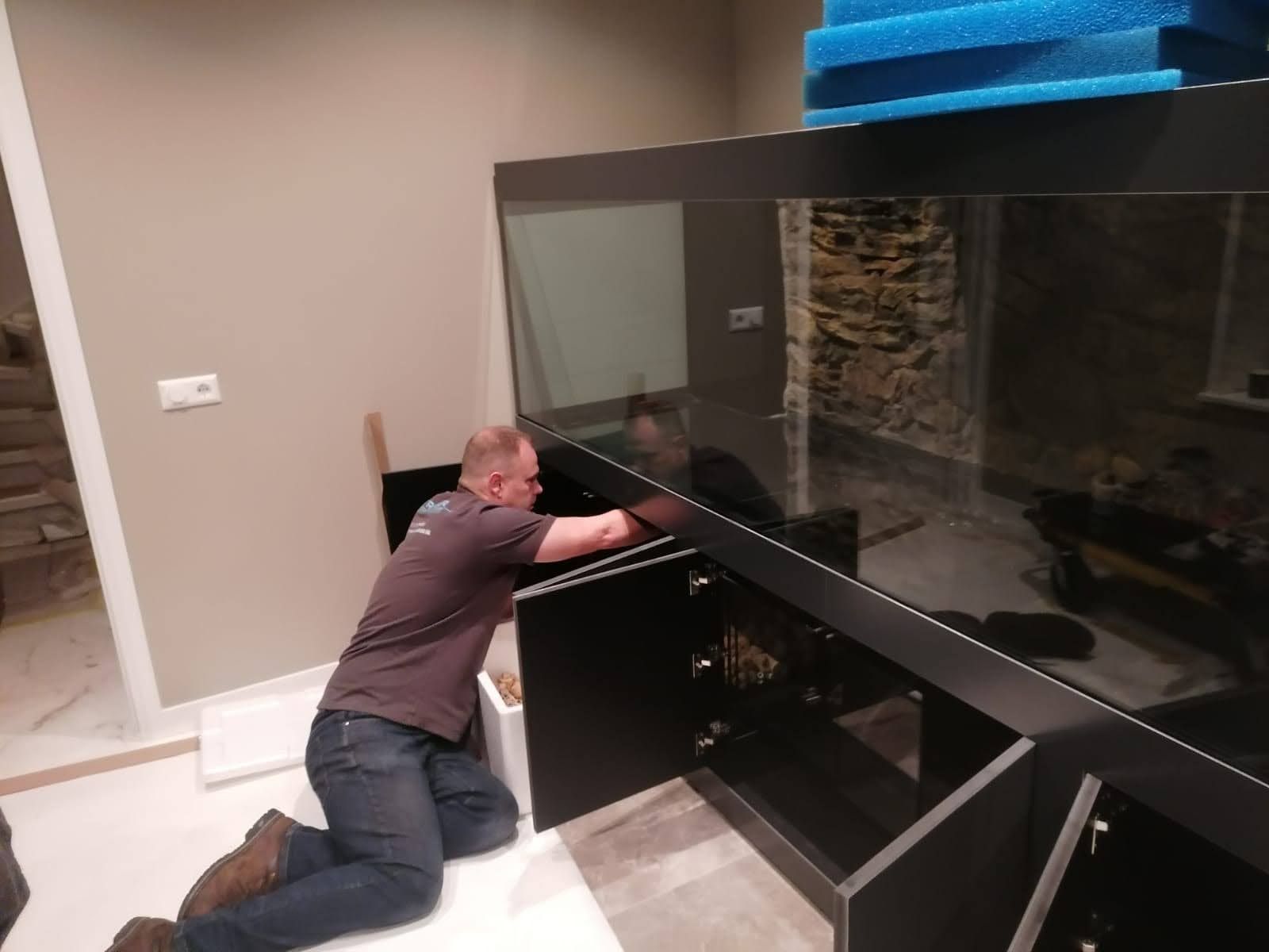 Aquarium installatie thuis