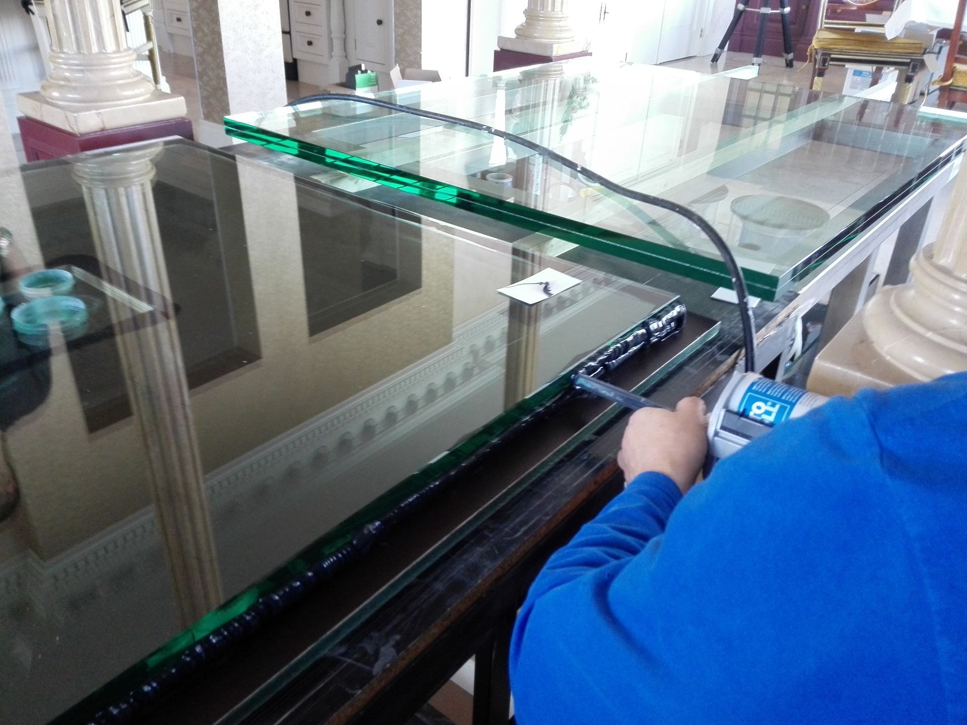 Aquarium uit gelaagd glas laten maken