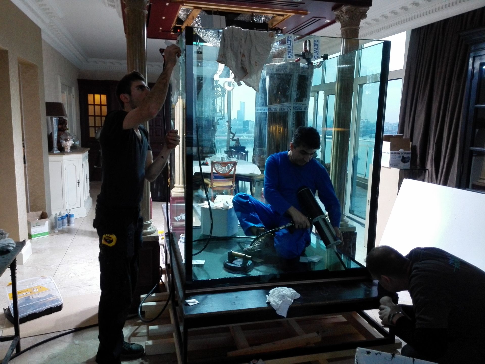 Aquarium ter plaatste laten maken