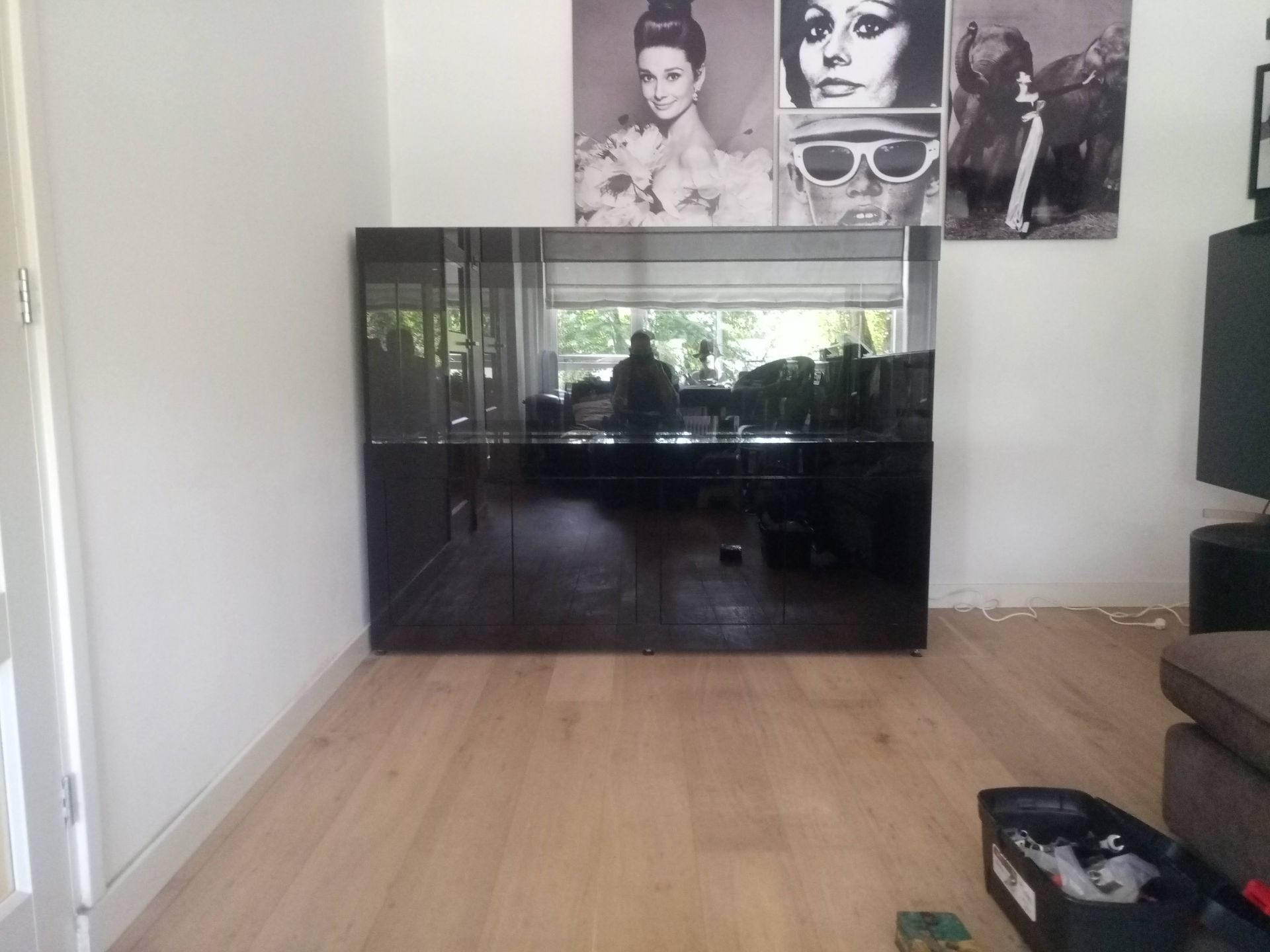 Hoogglans aquarium op maat 