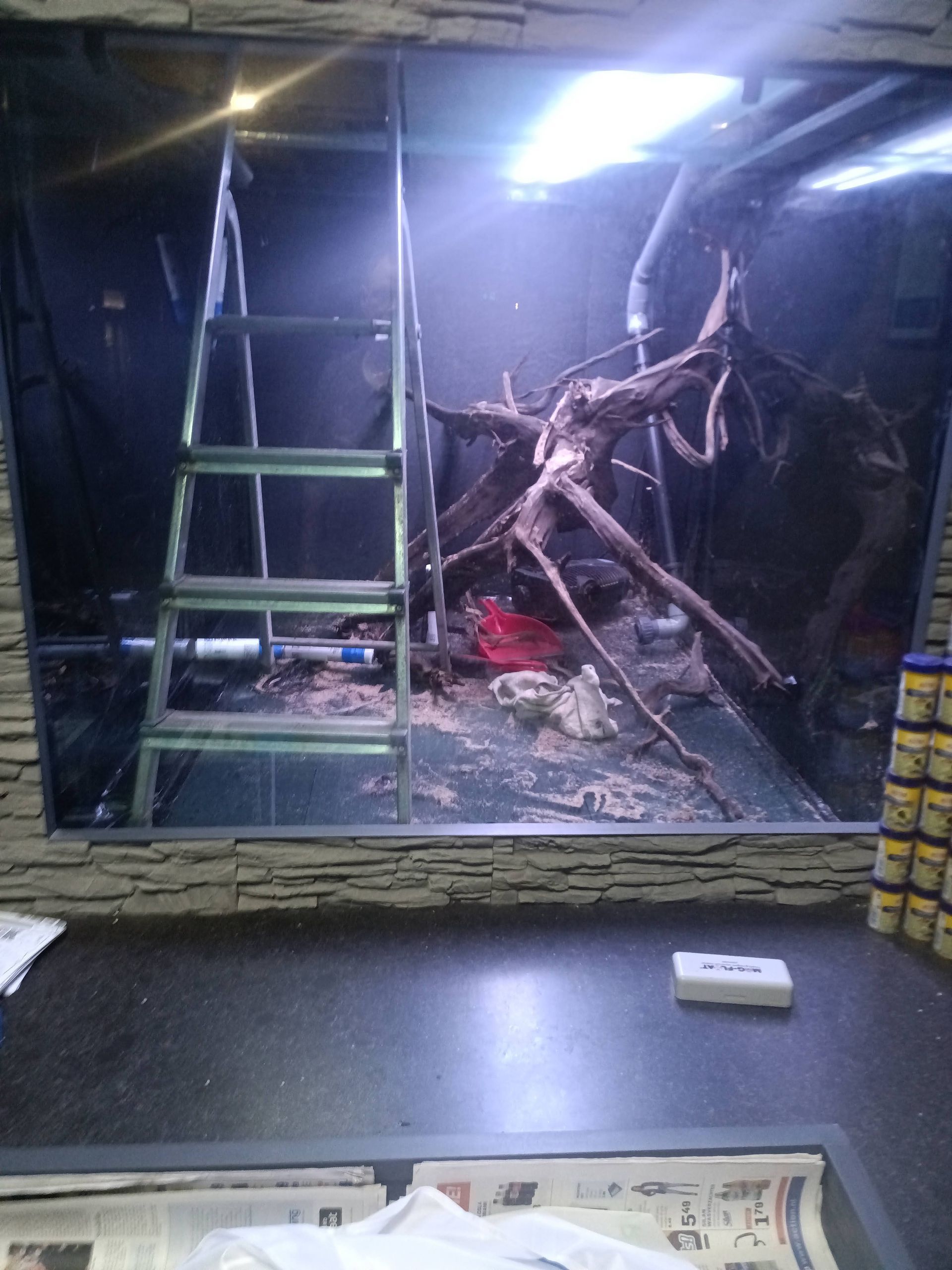 Aquarium reparatie op locatie