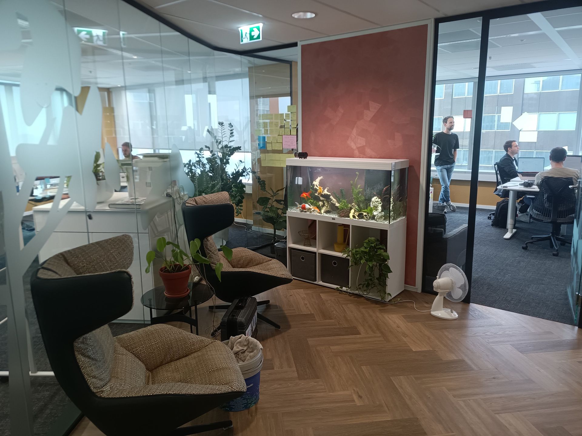 Aquariumonderhoud kantoor