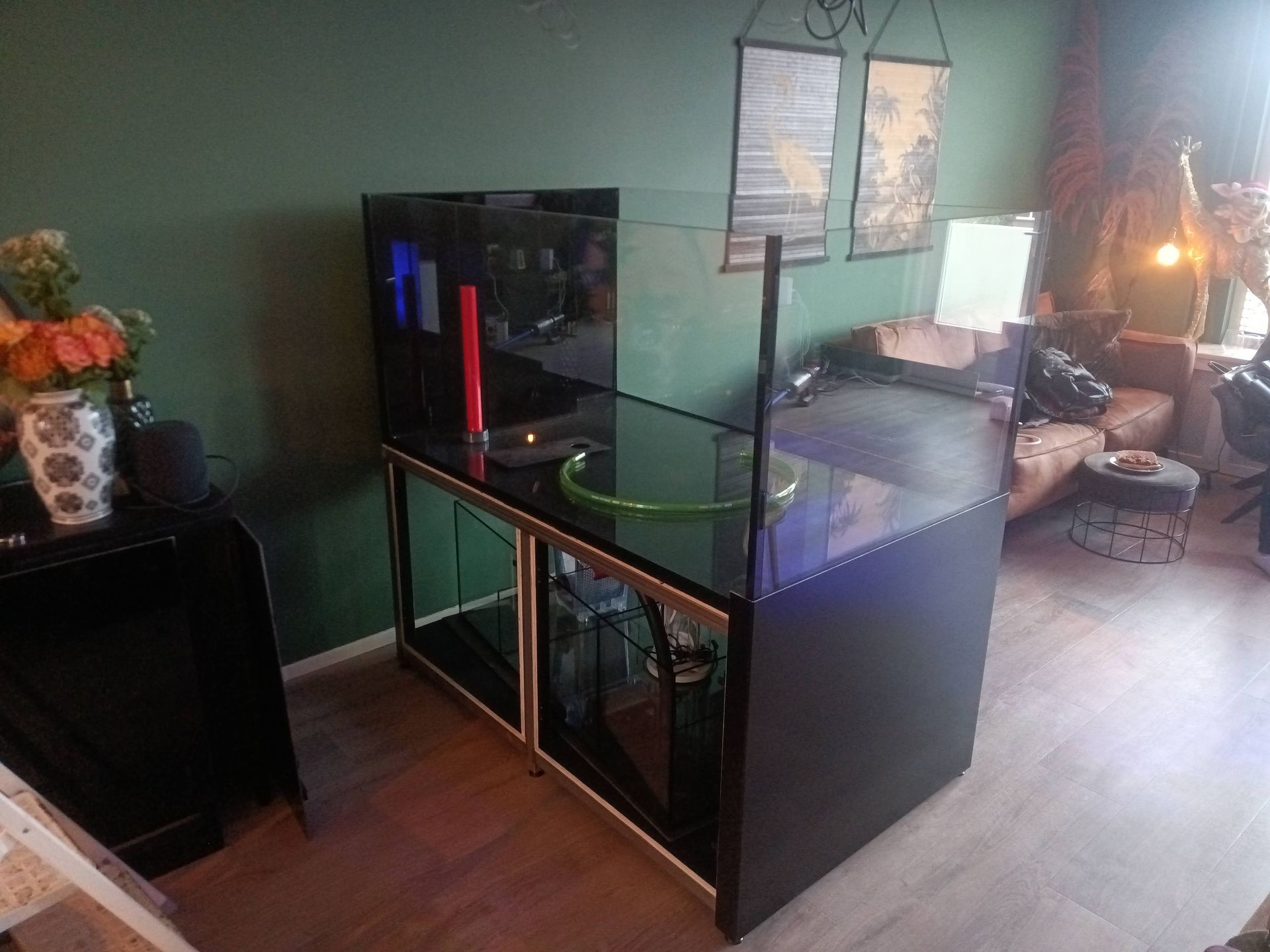 Rimless zeewater aquarium op maat laten bouwen