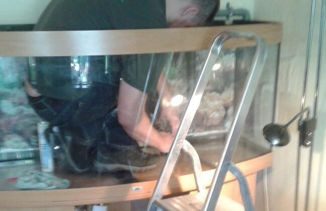 Lekkend aquarium repareren