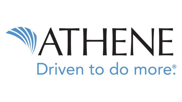 ATHENE logo with blue fan icon and tagline “Driven to do more.”