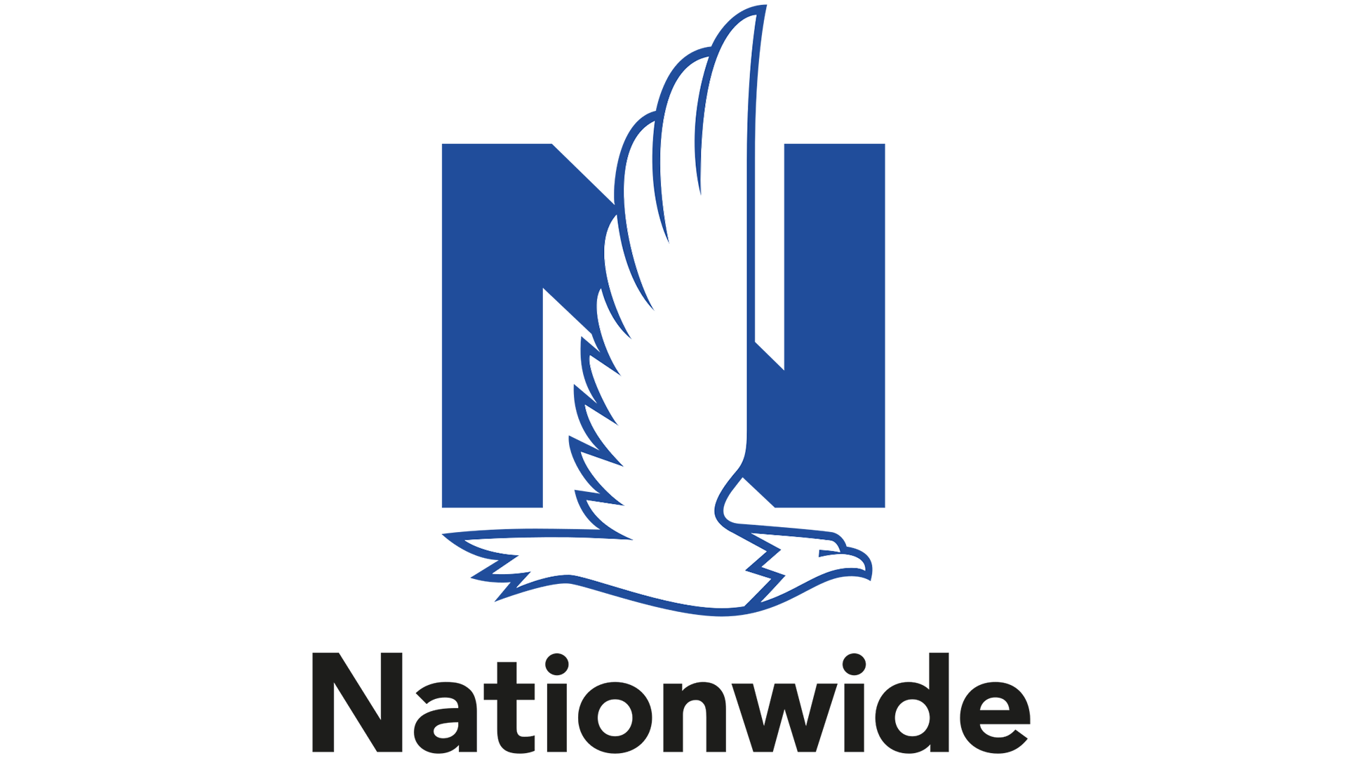 Nationwide logo with a blue “N” and white eagle above the word “Nationwide”