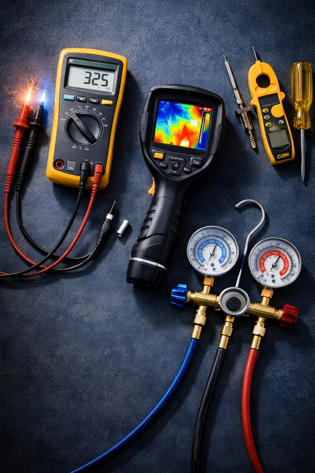 Person using a tablet to design a house with color swatches and samples on a table.