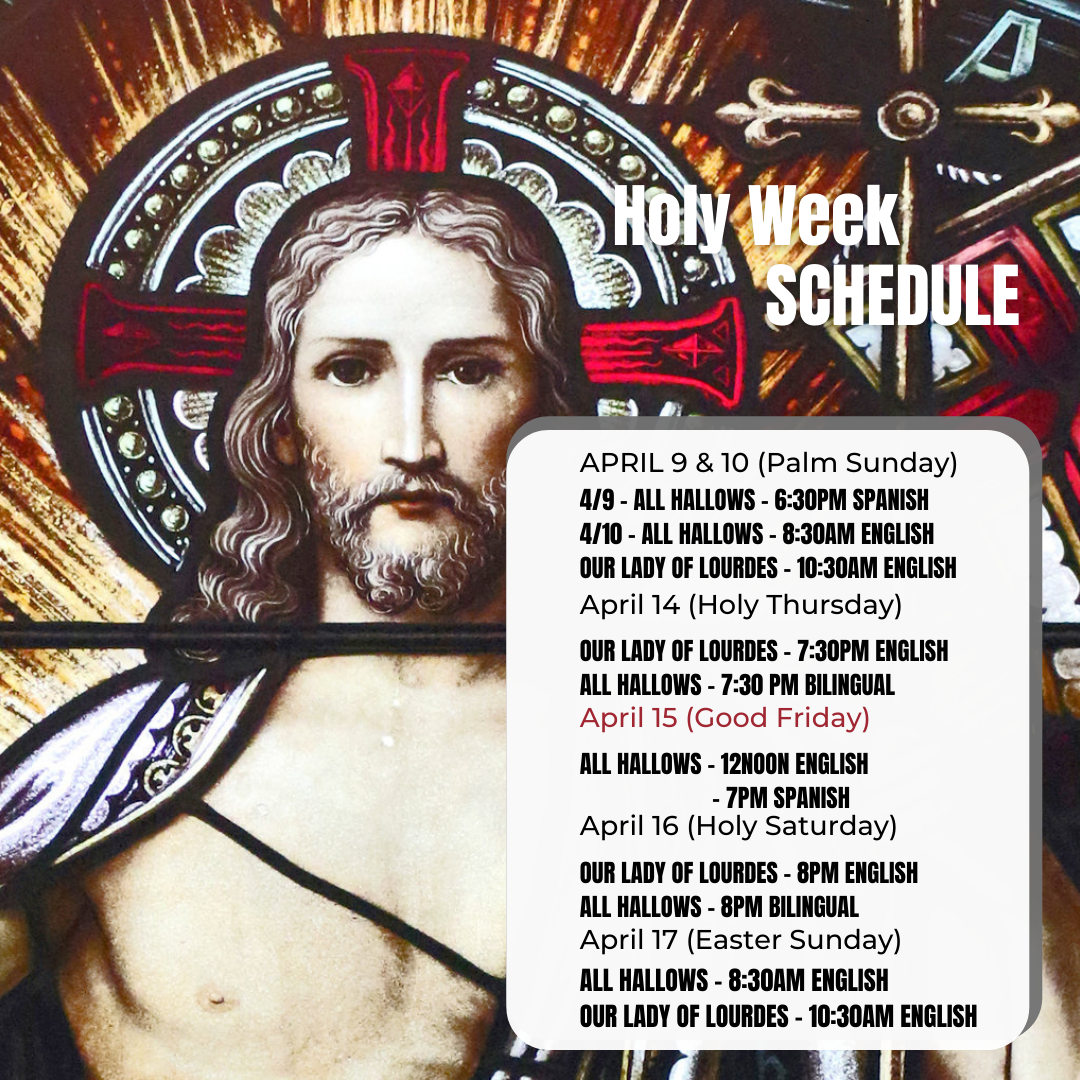 Holy Week Schedule