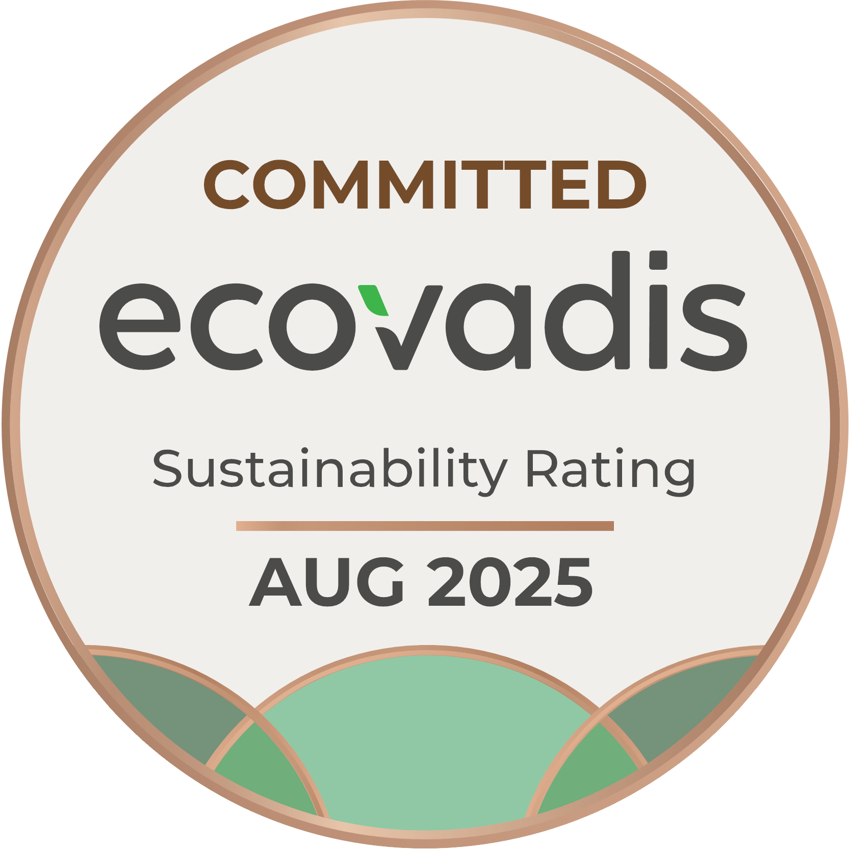 Badge di valutazione della sostenibilità EcoVadis: stato 