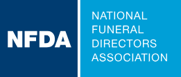 NFDA logo with blue and teal rectangles, text