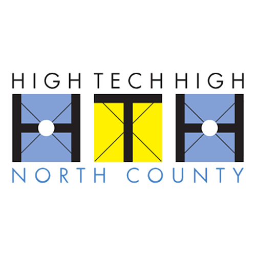 Logo for High Tech High North County: Black & yellow 