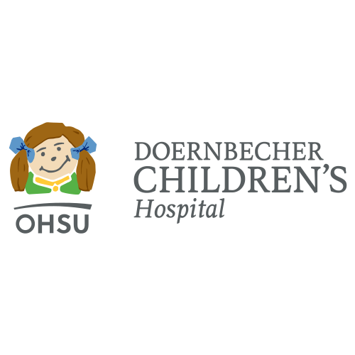 Doernbecher Children's Hospital logo: girl with pigtails and OHSU text.