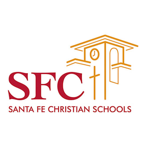 Logo for Santa Fe Christian Schools: Red 