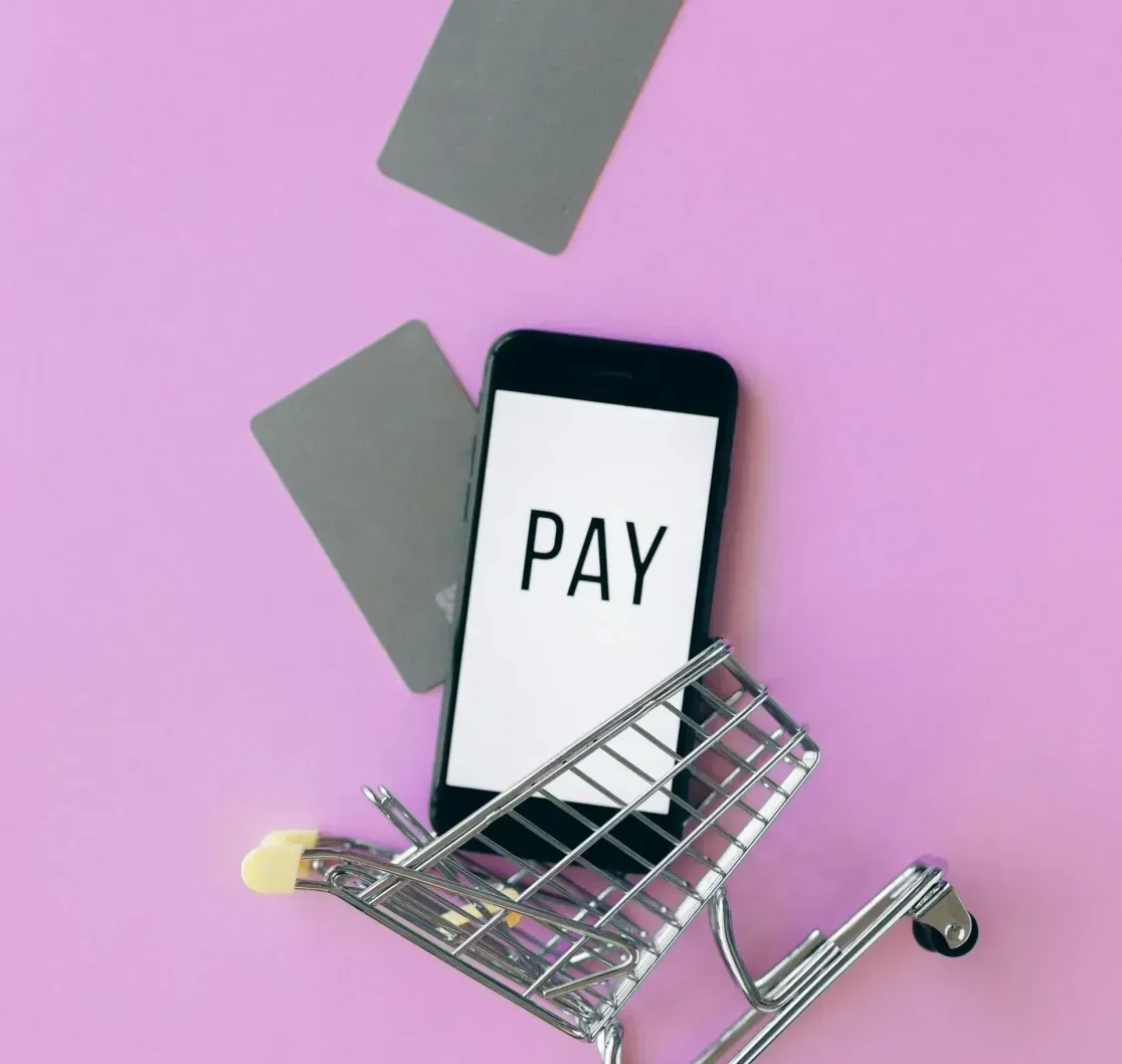 A smartphone displaying the word 