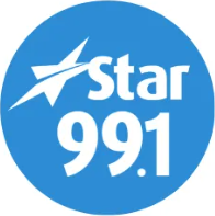 A blue circle with the words star 991 on it