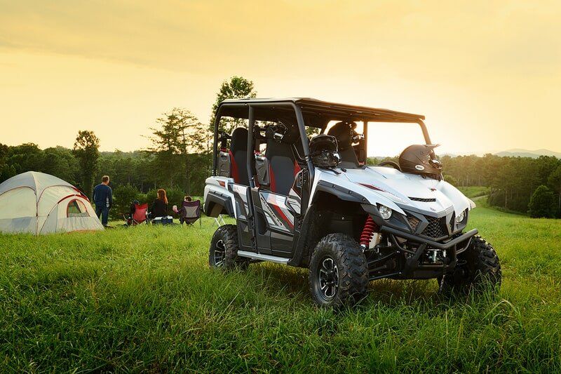 Off-Road Vehicle And Tent Behind — Motorcycle Dealer in Berrimah, NT