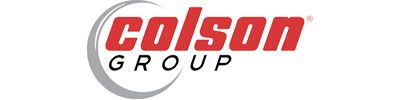 The colson group logo is red and white on a white background.