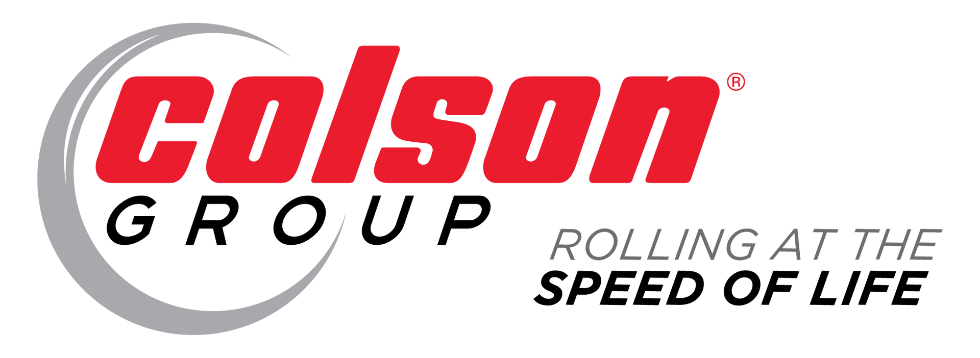 The colson group logo is rolling at the speed of life.