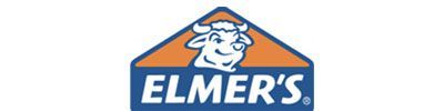 The elmer 's logo has a cow on it.