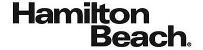 The logo for hamilton beach is black and white.
