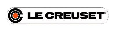 The le creuset logo is on a white background.