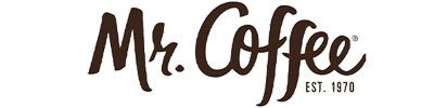 The mr. coffee logo is on a white background.