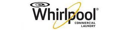 A whirlpool commercial laundry logo on a white background.